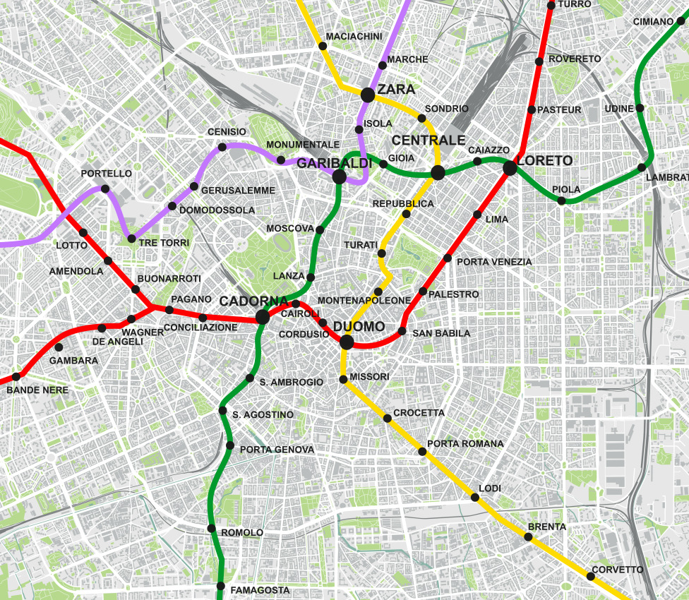 milan metro map